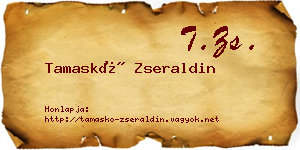 Tamaskó Zseraldin névjegykártya